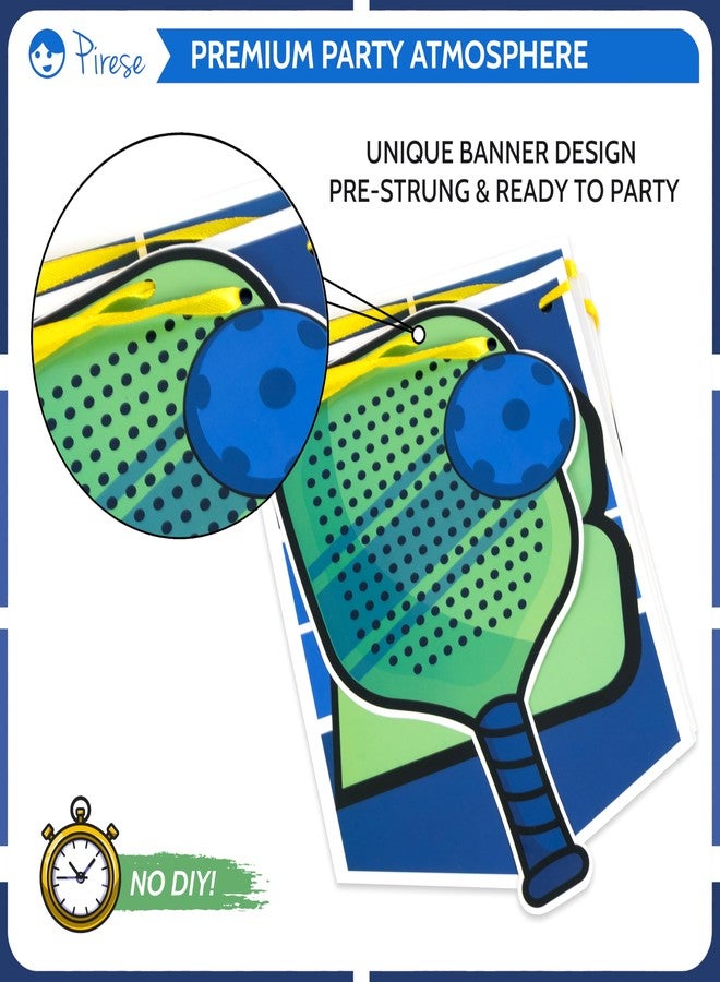 Pirese Pickleball Birthday Decorations, Pickleball Party Supplies with Happy Birthday Banner, Paddle & Pickleball Foil Balloons, Pickleball Party Decor, Pre-Strung Pickleball Decorations for Birthday - Image 5